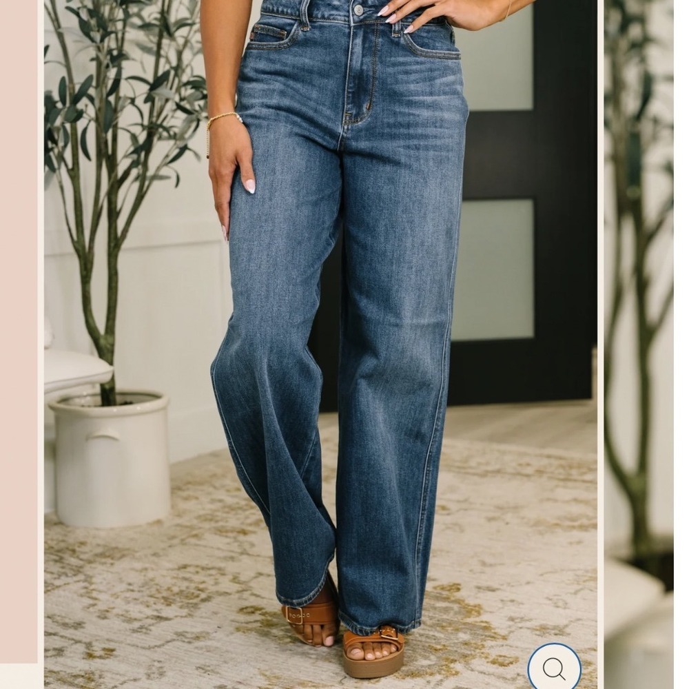 NWT Judy Blue High Waist Wilhelmina Baggy Jeans Womens 16W X-Tall Western Denim